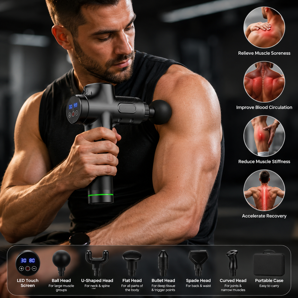مسدس تدليك عضلي (Massage Gun)